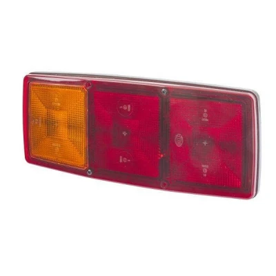 Abbildung von HELLA 2SE 003 167 031 Rückleuchte links P21W, R10W schwarz 12, 24 ohne Glühlampen mit Dichtung, Lampenträger MERCEDES BENZ: NG