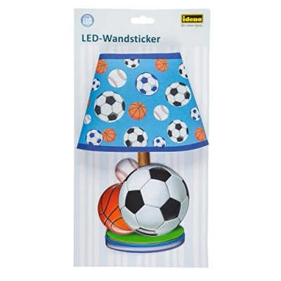 Abbildung von Idena Wandsticker 31255 LED Lampe Fußball, mit Lichtsensor, ca. 31