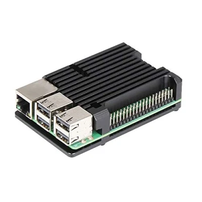 Abbildung von ZkeeShop Aluminium Gehäuse Compatible for Raspberry Pi 3 Model B，Pi B+，Pi 2 B (Raspberry Board Nicht enthalten) (Without Fan)