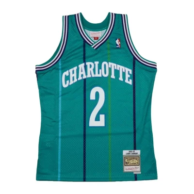 Abbildung von Mitchell &amp; Ness NBA Swingman Jersey 2.0 C. Hornets 1991 92 L. Johnson, XL