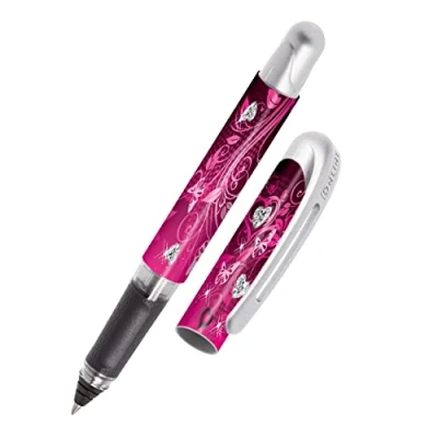 Abbildung von Online Tintenpatronen Rollerball College Pink Dreams, Stift für Rechtshänder und Linkshänder, ergonomisches Griffstück, Tintenroller, Standard Tintenpatronen, inkl. Kombipatrone, 1 Stück (1er Pack)