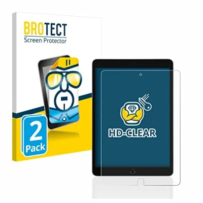 Abbildung von BROTECT (2 Stück Schutzfolie für Apple iPad 10.2&quot; WiFi 2021 / Cellular Displayschutz Folie Ultra Klar