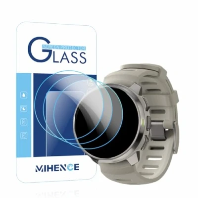 Abbildung von MIHENCE Schutzfolie Kompatibel für Suunto OCEAN Tauchcomputer und Sportuhr, 9H Anti Kratzer gehärtetes Glas Displayschutzfolie (3 Stück)