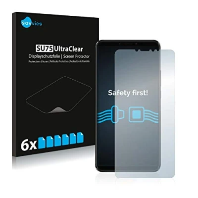 Abbildung von Savvies 6 Stück Schutzfolie für Xiaomi Mi Max 3 Displayschutz Folie Ultra Transparent