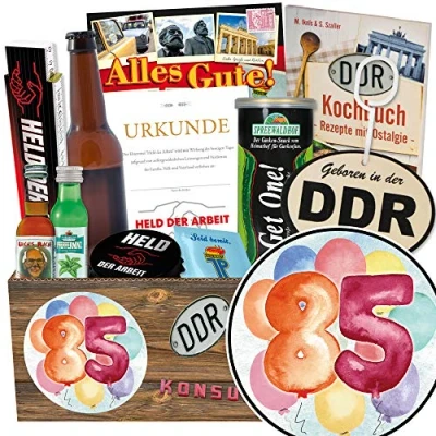 Abbildung von Geschenk zum 85. / Männer Box 85 Geburtstag lustige Geschenke