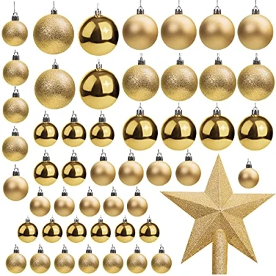 Abbildung von Weihnachtskugeln (Goldene)