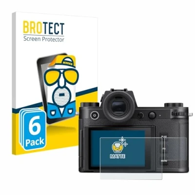 Abbildung von BROTECT Entspiegelungs Schutzfolie für Leica SL3 (Display + Schulterdisplay) (6 Stück) Matte Displayschutz Folie, Anti Reflex, Fingerprint