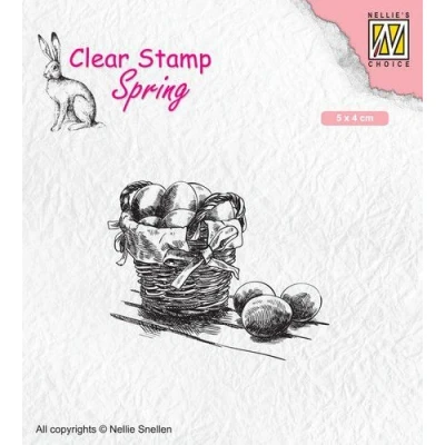 Abbildung von Nellies Choice Clearstempel lente, paaseieren SPCS012 50x40mm (02 20)