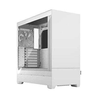 Abbildung von Fractal Design Pop Silent White Tempered Glass Clear Tint Bitumen Panel and Sound dampening Foam TG Side Three 120 mm Aspect 12 Fans Included ATX Mid Tower PC Case