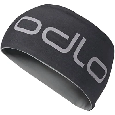 Abbildung von odlo Unisex Stirnband REVERSIBLE, black steel grey,