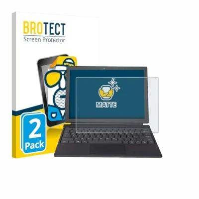 Abbildung von BROTECT Entspiegelungs Schutzfolie für Wortmann Terra Pad 1262 (2 Stück) Matte Displayschutz Folie, Anti Reflex, Fingerprint