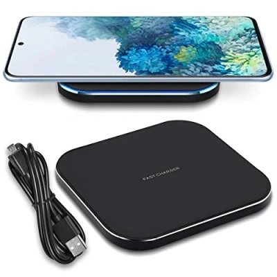 Abbildung von QI Wireless Ladestation kompatibel mit Samsung Galaxy S24 S23 S22 S21 S20 / FE/Plus/Ultra Kabelloser Charger Induktives Universal Schnell Ladegerät