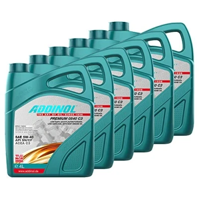 Abbildung von Addinol 6X Motoröl Motorenöl Motor Motoren Oil Engine Benzin Diesel 5W 40 Premium 5W40 C3 4L 72098025