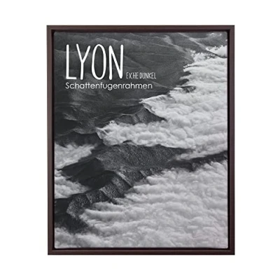 Abbildung von BIRAPA Lyon Keilrahmen für Canvas 50x150 cm in Eiche Dunkel, Rahmen Leinwände, Leerrahmen Leinwand, Schattenfugenrahmen Keilrahmen, Leinwand