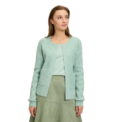 Abbildung von Cartoon MIT Taschen Strickjacke, Damen, Größe: 34, Turquoise