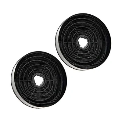 Abbildung von AllSpares Long Life Aktivkohlefilter (2 St.) für Dunstabzughaube geeignet Candy KFC6918 / 35602061 und Airlux CR390 (Ø170x35mm)