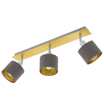Abbildung von Eglo 97538 LED VALBIANO messing gebürstet, nickel matt cappuccino, gold L:56cm B:7cm