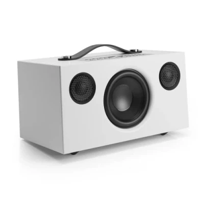 Abbildung von Audio Pro C5 MKII Tragbarer Multiroom Lautsprecher mit Bluetooth &amp; WiFi Kabelloser Smart Speaker App Steuerung für Air Play, Spotify Connect Weiss