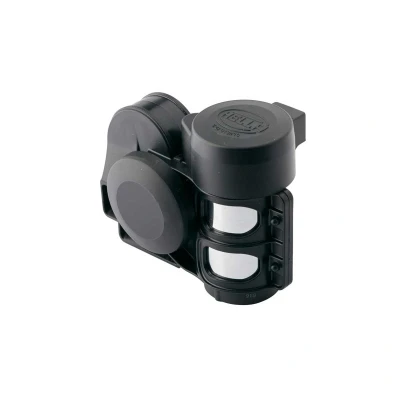 Abbildung von HELLA Horn CA26 12V 115dB(A) Frequenzbereich: 520/660Hz Hochton elektrisch pneumatisch ECE Gehäusefarbe: schwarz Menge: 1 3PB 013 410 081