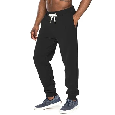 Abbildung von Southpole Herren 1570 Basic Active Sweatpants Fleece Jogger, Schwarz, X Klein
