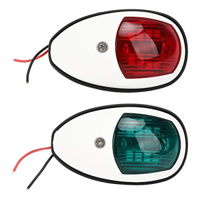 Abbildung von Keenso Yacht Navigationslicht Versand Signallampe 10 30V LED Navigationslampe Marine Anker Licht Boot Rot Grün(Weiß)