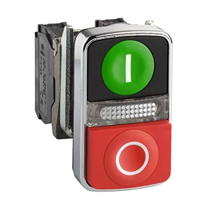 Abbildung von Schneider Electric XB4BW73731M5 Drucktaster 600 V 6 A Berührend (L x B H) 57 30 47 mm IP66, IP67, IP69 , IP69K 1 Stück
