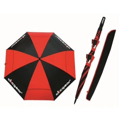 Abbildung von CLICGEAR Golfschirm 68&#039; Schwarz/Rot