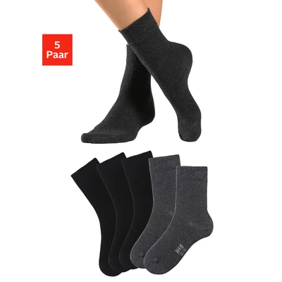 Abbildung von H.I.S Basicsocken, (Packung, 5 Paar), mit besonders weichem Bündchen