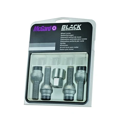 Abbildung von McGard 28.068SUB Satz Radsicherungsschrauben beweglichen Kugelbund R14 M14x1,5 SW17 Gesamtlänge 67,6mm Schaftlänge 37,1mm schwarz