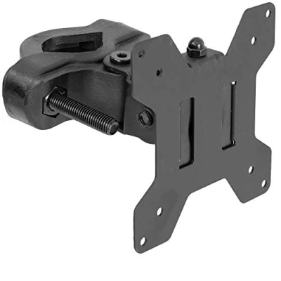 Abbildung von VIVO Universalhalterung aus Stahl mit Abnehmbarer VESA Platte (75 mm und 100 mm), passend für Bildschirme bis zu 76,2 cm (30 Zoll), Schwarz, MOUNT POLE01