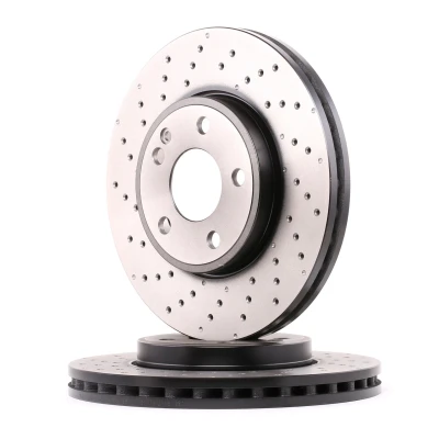 Abbildung von TRW DF6262S Bremsscheibe 295 28 5 112 gelocht/innenbel. lackiert MERCEDES BENZ: CLA T modell, A Klasse, Coupe, VOLKSWAGEN: Passat B5 GP Variant