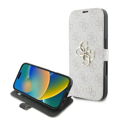 Abbildung von CG Mobile Guess GUBKP16M4GMGPII Hülle für iPhone 16 Plus 6.7&quot; Rosa Book 4G Metal Logo