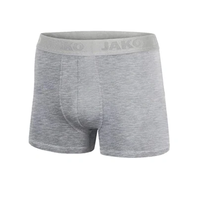 Abbildung von JAKO Herren Boxershorts Premium 2er Pack, Grau Meliert, M