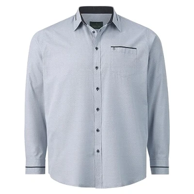 Abbildung von Charles Colby DUKE Riffith Hemd, Herren, Größe: 5XL, Hellblau gemustert