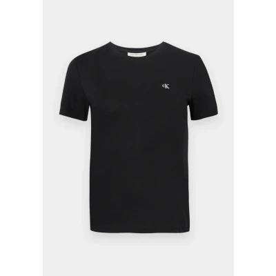 Abbildung von Calvin Klein Jeans Archive CREW TEE Tshirt basic, Damen, Größe: 3XS, Black