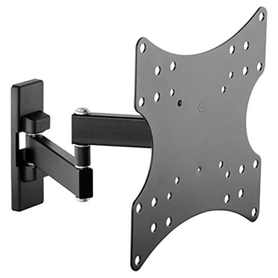 Abbildung von goobay TV Wandhalterung 23 bis 42 Zoll, Voll Bewegliche Neig und Schwenkbare Monitorhalterung, 15 kg Tragkraft, 44 cm 282 Ausziehbarer Wandabstand, VESA Standard, Einarmgelenk 49714 Schwarz