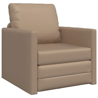 Abbildung von vidaXL Sofa Bett 2 in 1 Cappuccino 74x77x81 cm Kunstleder, Teile