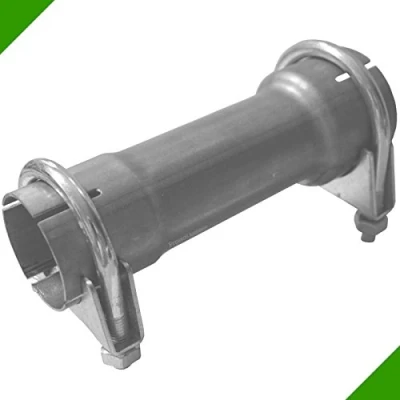Abbildung von 200mm Abgasanlage Rohr Reduzierstück 55mm auf 65mm Auspuff Adapter inkl 2 Schellen Reduktion Reduzierung Rohrreduzierung Rohrverbinder Verbindungsstück Klemmstück Reduzierverbinder