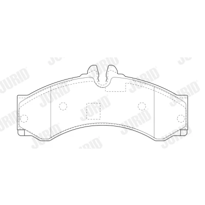 Abbildung von JURID 2915309560 Bremsbelagsatz für Verschleißwarnanzeiger vorbereitet mit Zubehör MERCEDES BENZ: Sprinter 3 T Kastenwagen