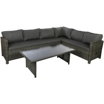 Abbildung von my Flair Gartenlounge Set, (3 tlg.), 2 Sofas, 1 Tisch