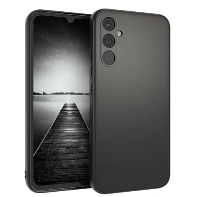 Abbildung von EAZY CASE Silikon Hülle kompatibel mit Samsung Galaxy A34 stoßfestes Abdeckung, Handyhülle, [Schlank, weich, flexibel], Matt Power, Unzerstörbare Sturzfestigkeit in Schwarz