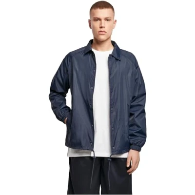 Abbildung von Build Your Brand Mens BY128 Coach Jacket, Navy, 4XL