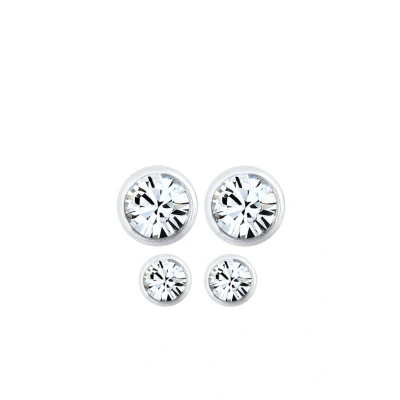 Abbildung von Elli SET Elements Ohrringe silvercoloured, Damen, Größe: One Size, Silver coloured