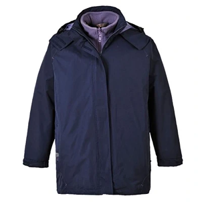 Abbildung von Portwest Elgin 3 in 1 Jacke für Damen, Größe: XL, Farbe: Marine, S571NARXL