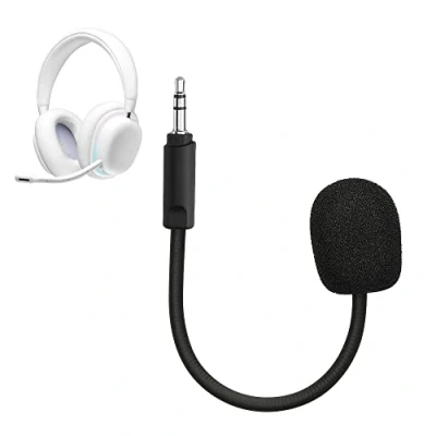 Abbildung von kwmobile Ersatz Kopfhörer Mikrofon kompatibel mit Logitech G735 Headset Gaming Headphones 3,5 mm Klinkenstecker Schwarz