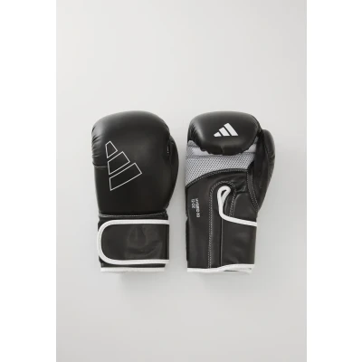 Abbildung von adidas Unisex Erwachsene Hybrid 80 Boxhandschuhe, Schwarz/Weiß, 10 oz EU