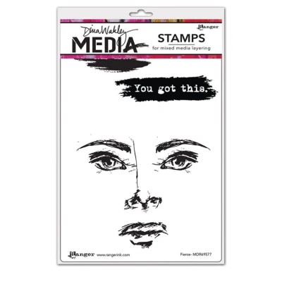 Abbildung von Ranger Dina Wakley Media cling stamps Fierce