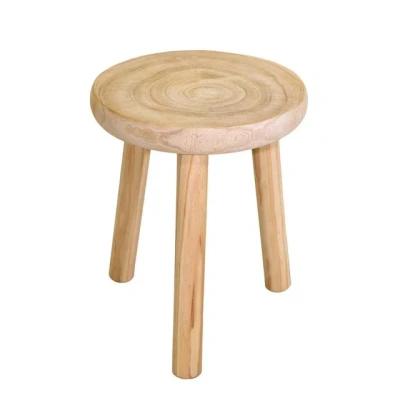 Abbildung von Spetebo Blumenhocker aus Holz mit 3 Beinen rund naturbelassen (Größe wählbar, 1 St., Ø 30 cm / 35 cm), stabiler Stand auf