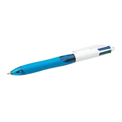 Abbildung von BIC 4 Farben Kugelschreiber Colours Grip Pro, mit gummierter Griff Fläche, 1er Pack, Ideal für das Büro, Home Office oder die Schule