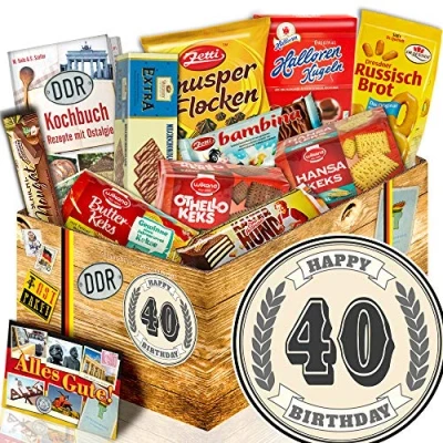 Abbildung von Geschenke aus Keksen/DDR Box/Geschenk zum 40 Geburtstag /